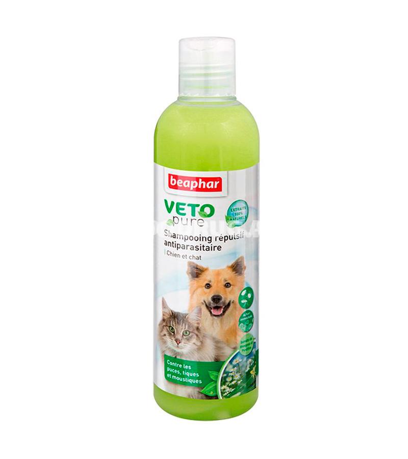 Био-Шампунь Beaphar Veto репеллентный на основе натуральных масел от блох для кошек и собак 250 мл.