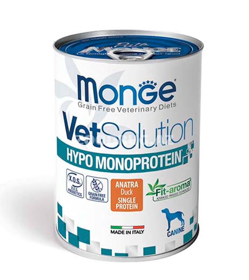 Влажный диетический корм Monge Dog Hypo Monoprotein для собак с пищевыми расстройствами со вкусом утки 400 гр.