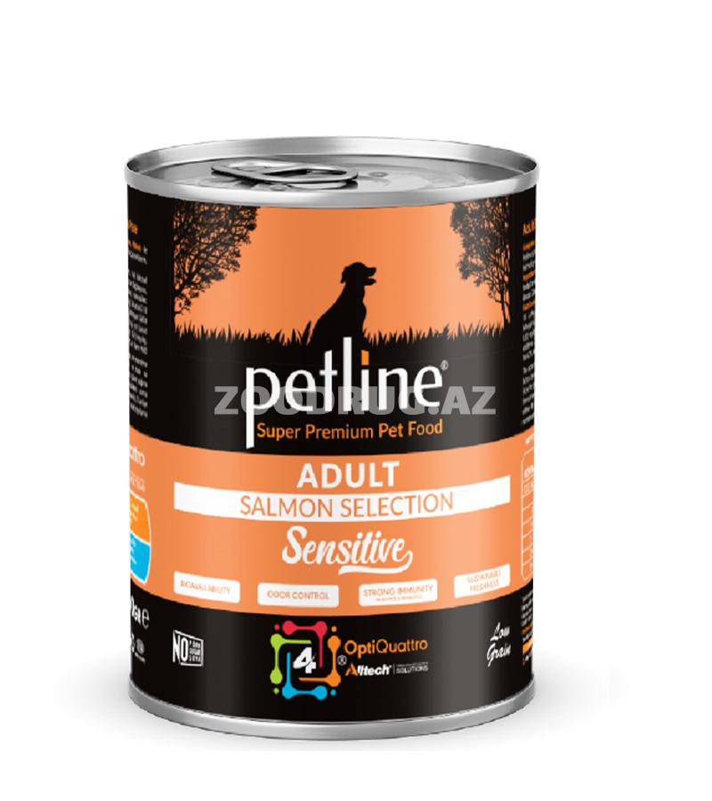 Влажный корм Petline Adult Dog Salmon Selection Sensitive , для взрослых собак с лососем 400 гр. 
