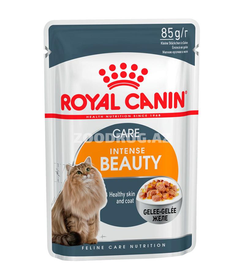 Влажный корм Royal Canin Beauty Jelly для взрослых кошек для красоты и здоровья шерсти со вкусом курицы в желе 85 гр.