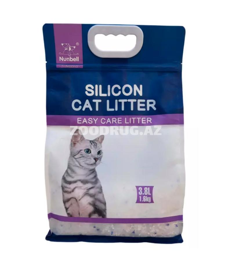 Наполнитель для кошачьего туалета  Nunbell Lavander Silica Gel силикагелевый c ароматом лаванды 3,8 лтр.