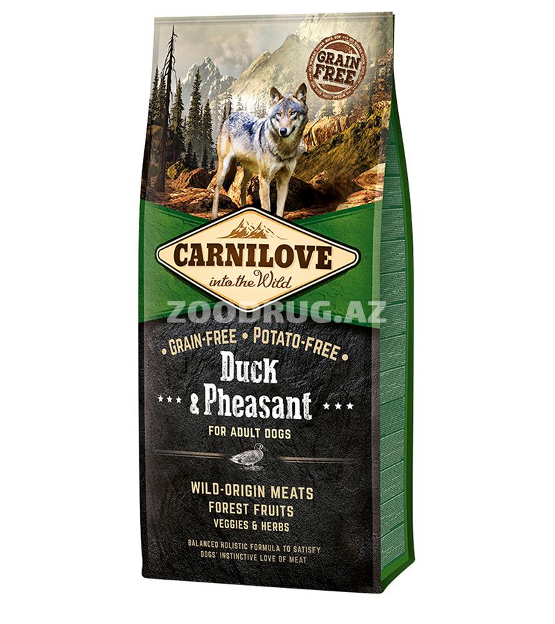 Сухой корм Carnilove Holistic Grain Free Duck&Pheasant Adult Dog беззерновой для взрослых собак со вкусом утки и фазана 12 кг.