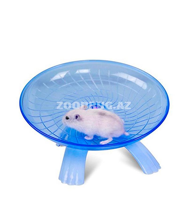 Игрушка-диск для бега для хомячков. Цвет: Синий.