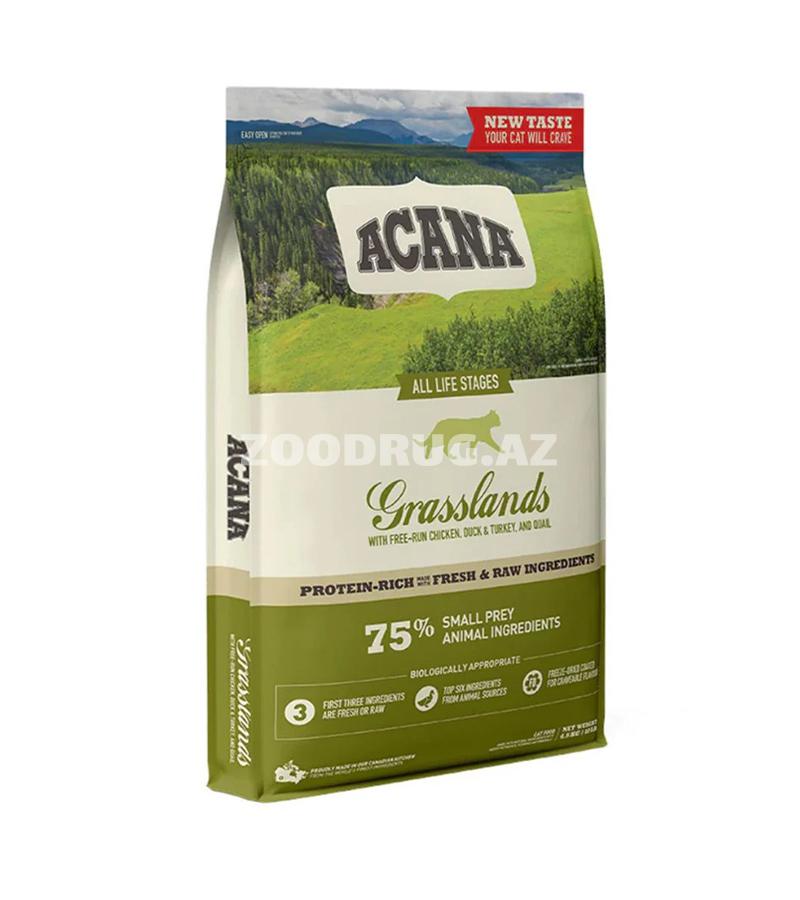 Toyuq, ördək, hinduşka və bildirçin dadlı Acana Grasslands Cat quru pişik yemi, #714697