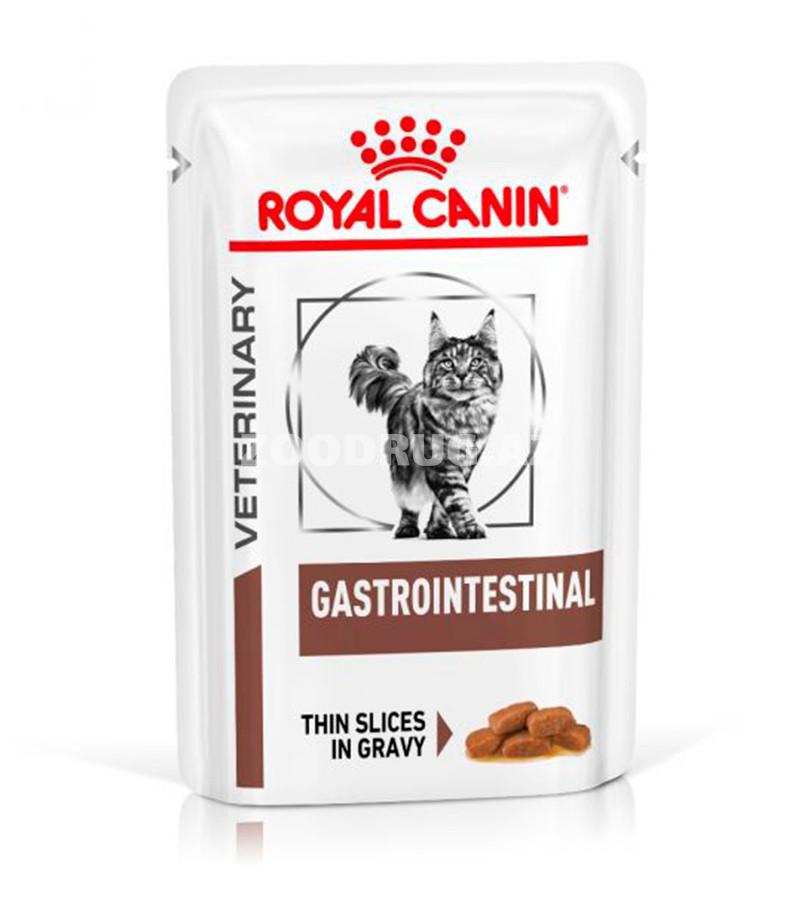 Влажный диетический корм Royal Canin Gastrointestinal для взрослых кошек при заболевании желудочно-кишечного тракта со вкусом курицы 85 гр.