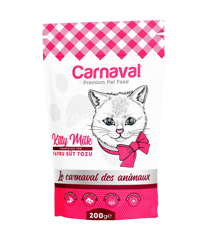 Сухое молоко Carnaval Kitty Milk заменитель грудного молока для котят 200 гр.