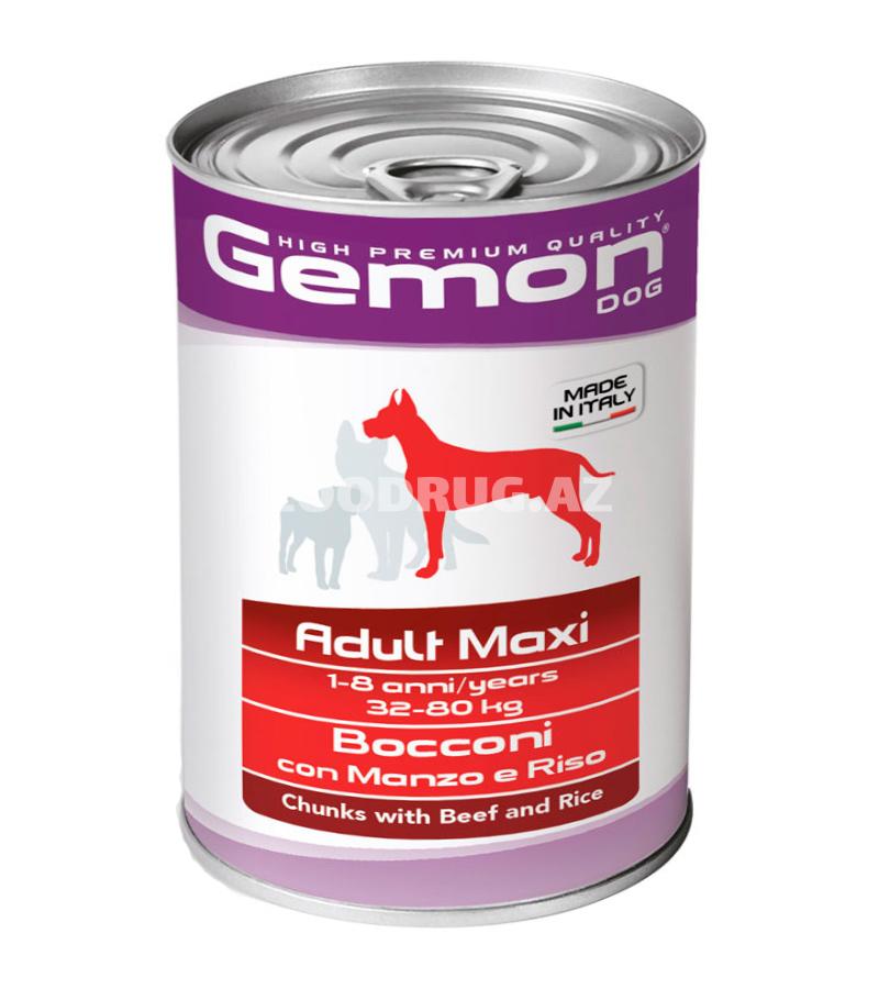 Влажный корм GEMON ADULT MAXI DOG для взрослых собак с говядиной 1250 гр.
