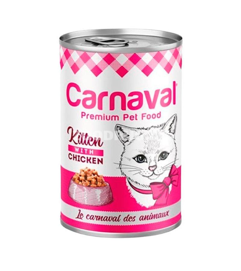 Влажный корм Carnaval Kitten Chicken для котят со вкусом курицей 400 гр.