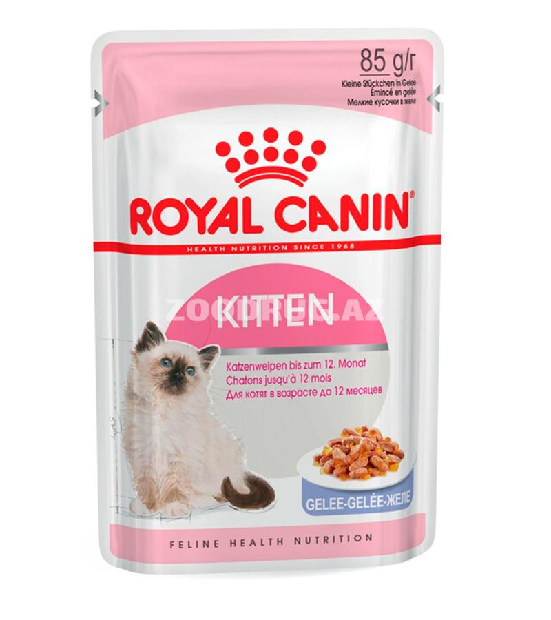 Влажный корм Royal Canin Kitten Jelly для котят со вкусом курицы в желе 85 гр.