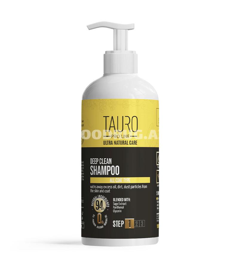 Шампунь Tauro Pro Line Ultra Natural Care Deep Clean Shampoo - для глубокого очищения шерсти , кожи всех типов 400ml.