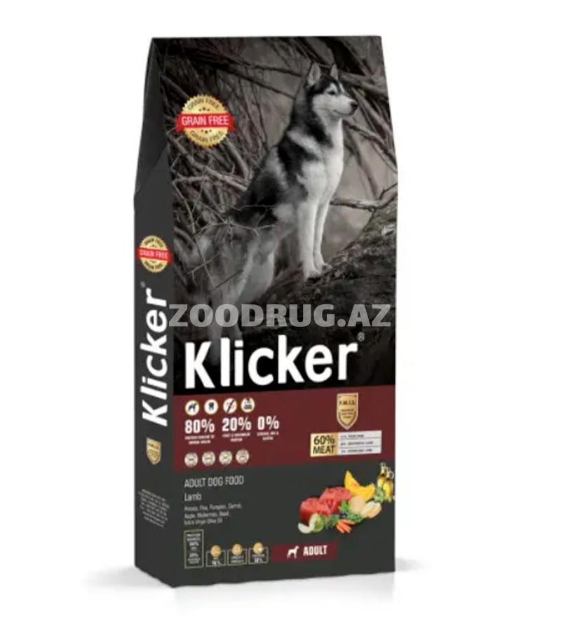Сухой корм Klicker Super Premiun Adult Dog Lamb для взрослых собак с ягненком.