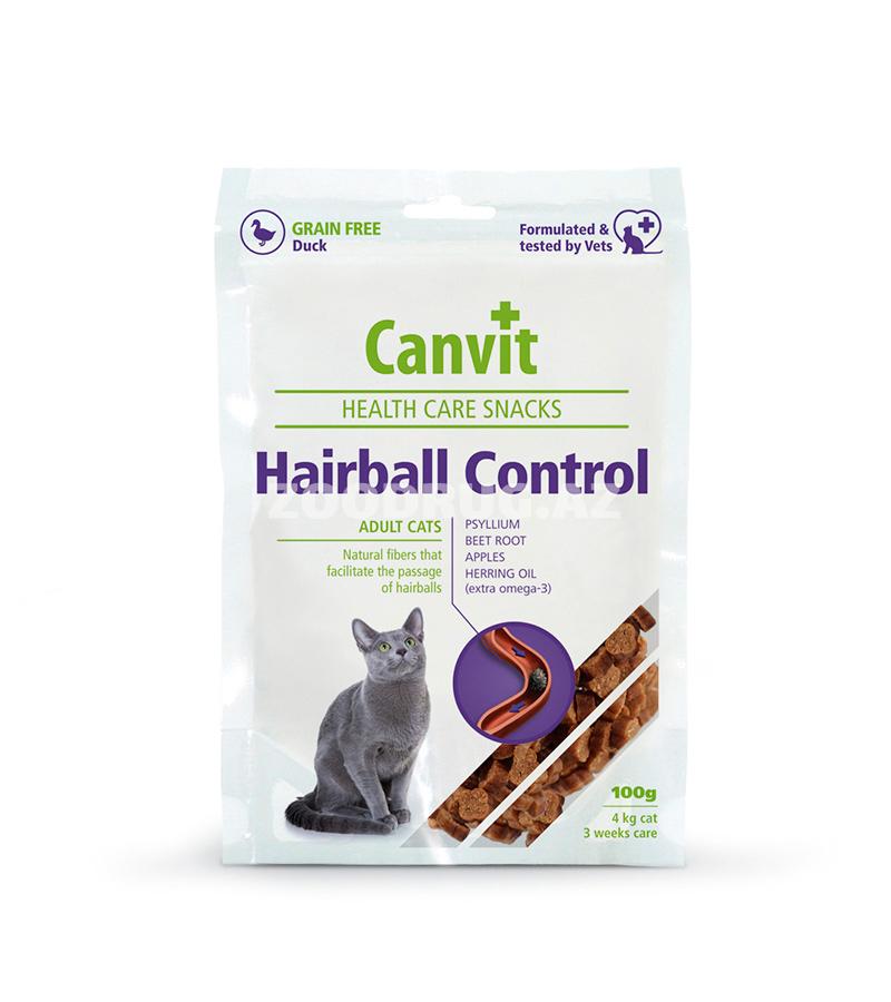 Canvit (Канвит) Hairball Control Snack - Полувлажное лакомство с уткой для выведения шерсти у котов