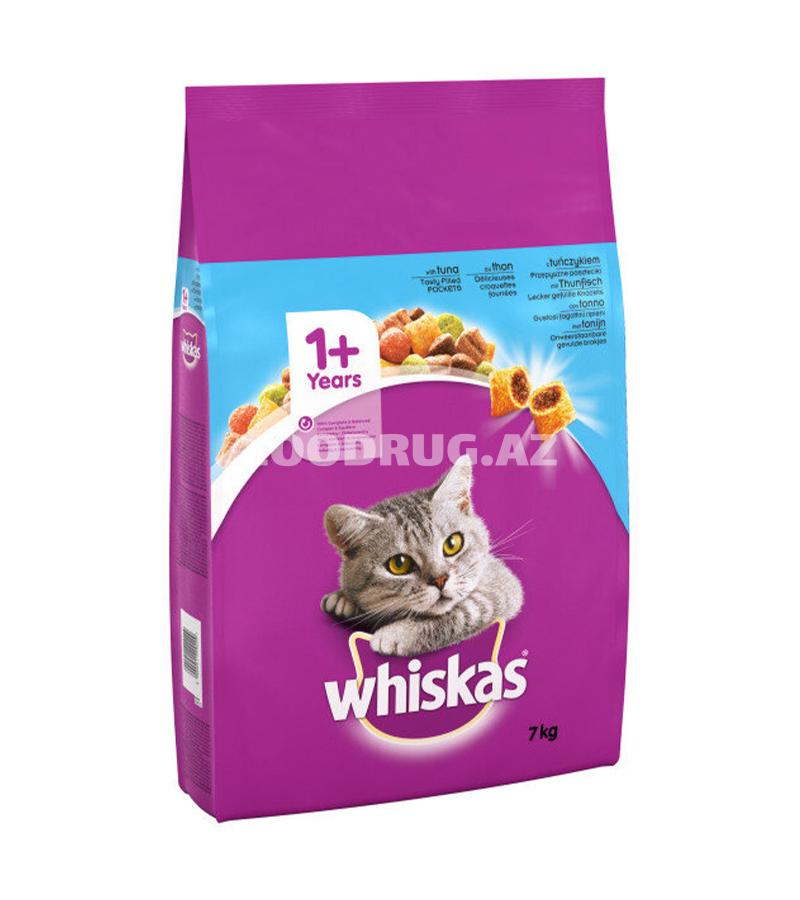 Сухой корм Whiskas  для взрослых кошек с тунцом.
