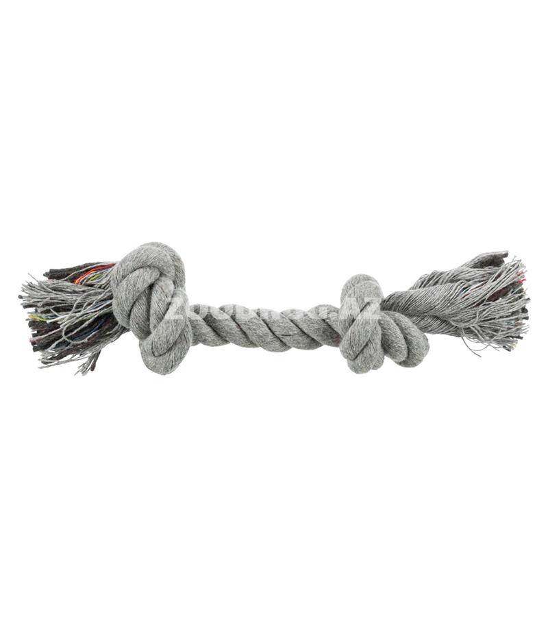 TRIXIE игрушка для собак «Веревка с узлом» для мелких и средних пород серый (20 см)