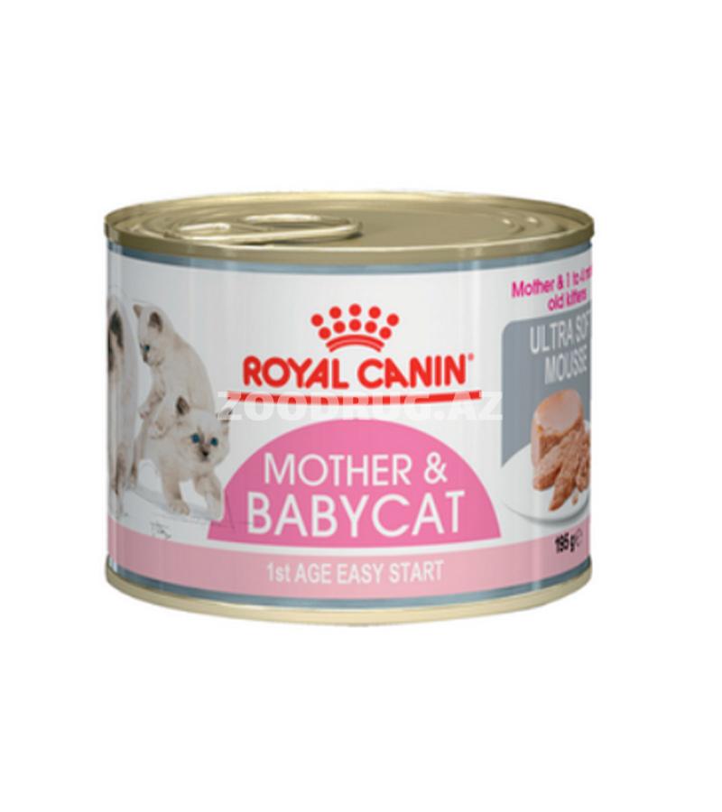 Влажный корм Royal Canin Mother&Babycat для котят до 4 месяцев, беременных и кормящих кошек со вкусом курицы 195 гр.