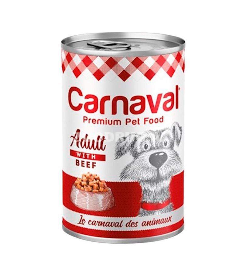 Влажный корм Carnaval Adult Dog Beef для взрослых собак со вкусом говядины 400 гр.