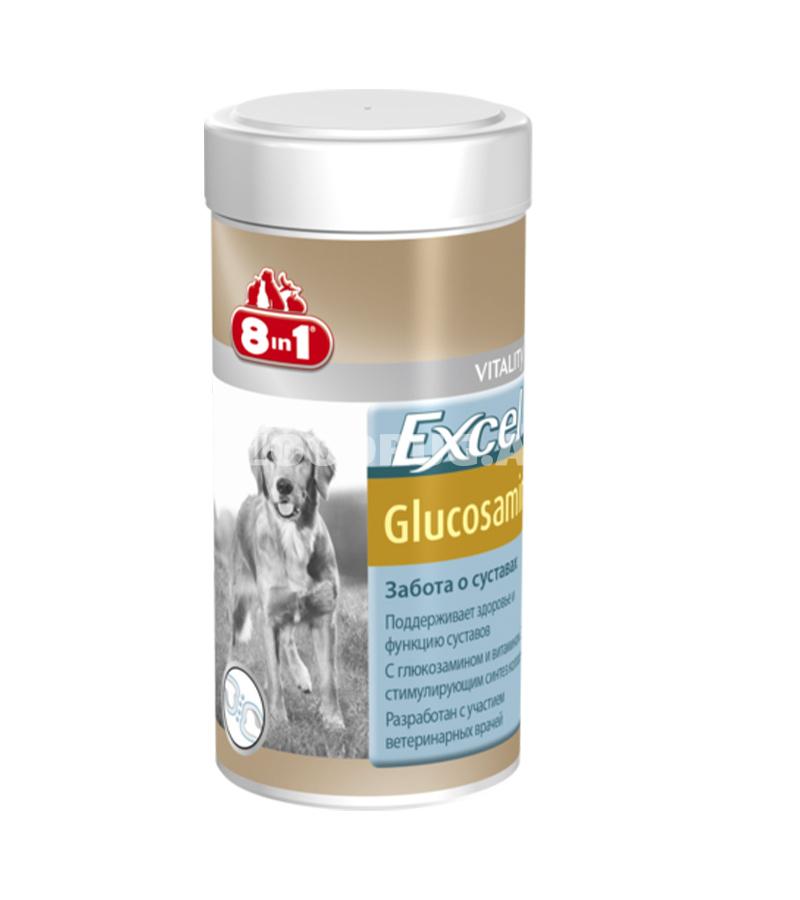 Витамины 8in1 Excel Glucosamine Dog глюкозамин для обеспечения здоровья суставов и подвижности растущим щенкам и взрослых собак 55 табл.