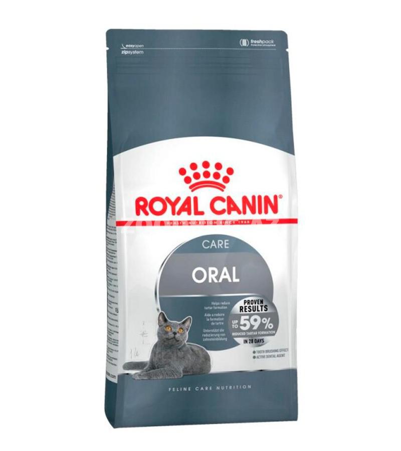 Сухой корм Royal Canin Oral Care для взрослых кошек от заболеваний зубов и десен и для их профилактики со вкусом курицы.