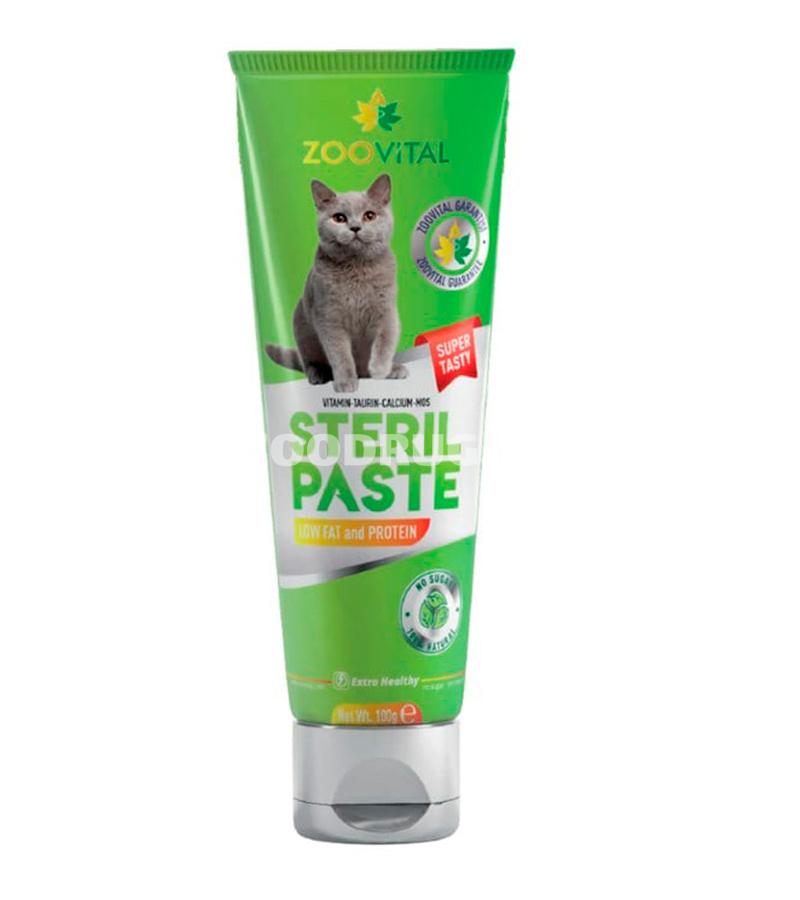 Витаминная паста Zoovital Sterilised  для обеспечения витаминами молодым и взрослым кастрированным кошкам 100 гр.