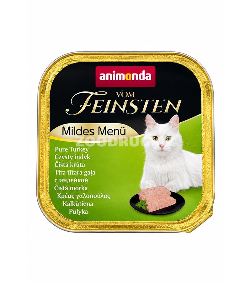 Влажный корм Animonda Vom Feinsten с индейкой для взрослых кошек 100г  #83862