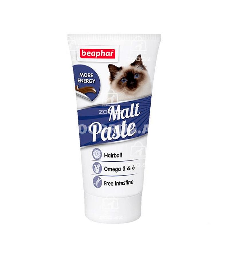 Витаминная паста  Beaphar Malt Paste Hairball Control для вывода шерсти из желудка у кошек 25 гр.