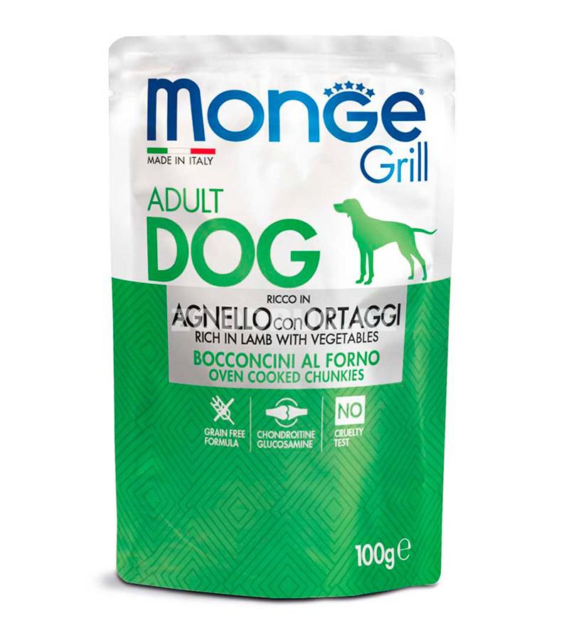 Влажный корм Monge Dog Adult Lamb&Vegetables для взрослых собак со вкусом ягненка и овощей 100 гр.