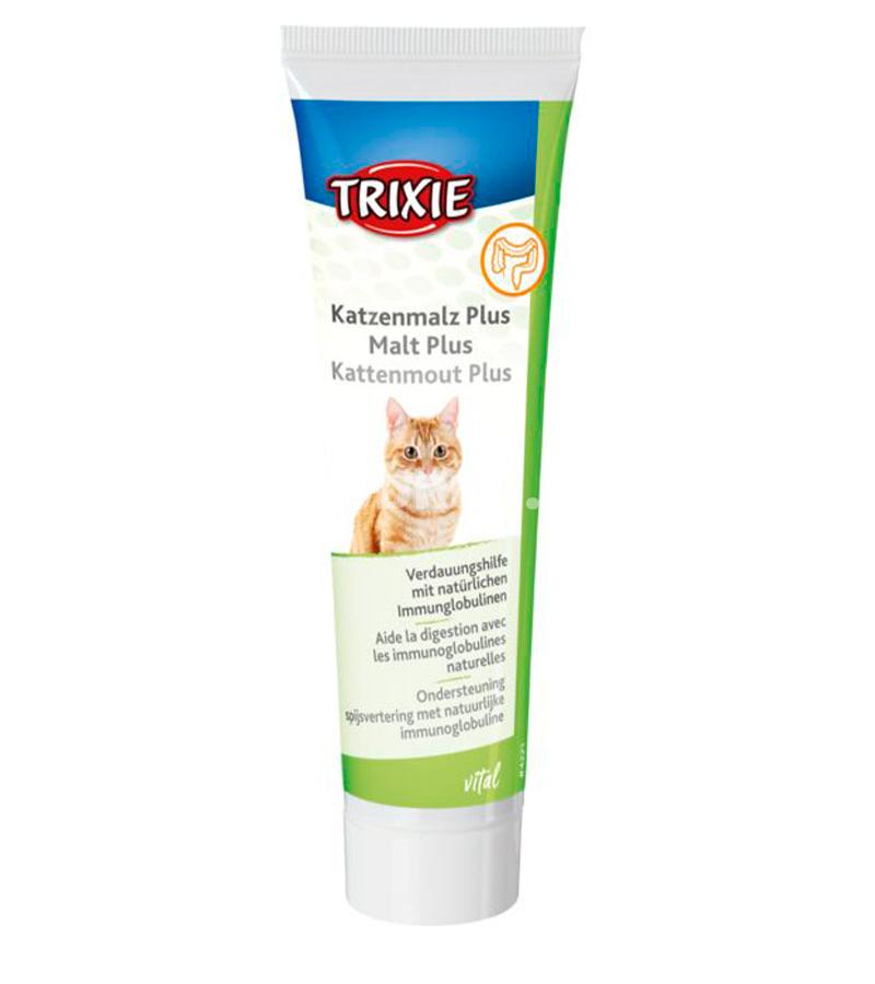 Паста Trixie Katzenmalz Plus Hairball Control для вывода шерсти из желудка у кошек 100 гр.