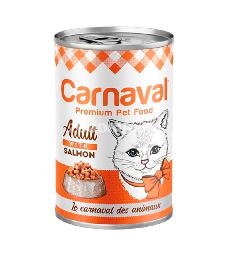 Влажный корм Carnaval Adult Cat Salmon для взрослых кошек со вкусом лосося 400 гр.