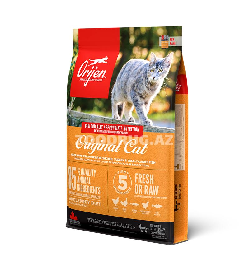 Toyuq, hinduşka və balıq dadlı Orijen Original Cat quru pişik yemi, #280345