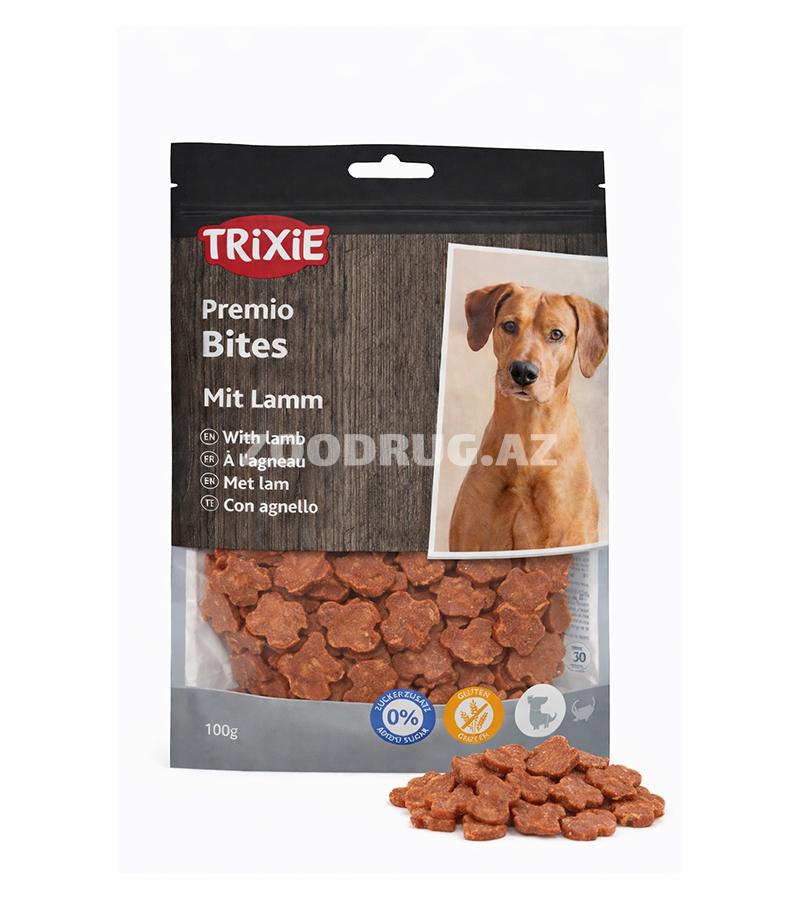 Trixie Premio Bites quzu əti ilə #31544, 100 q — itlər üçün qəlyanaltıdır.