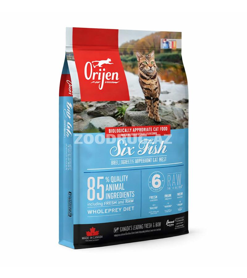 Сухой корм Orijen Six Fish для кошек со вкусом шести вид рыбы #281342