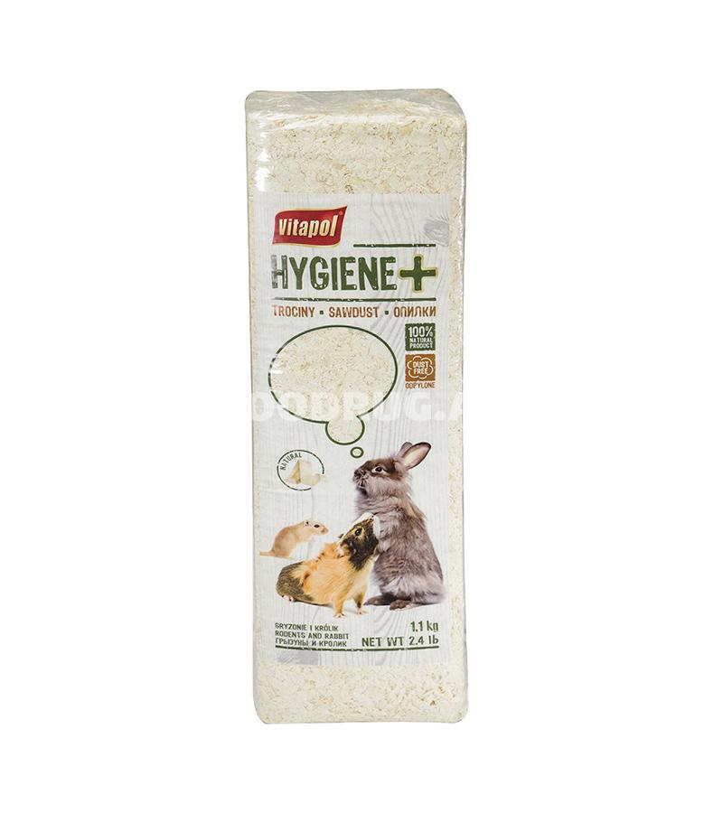 Древесные опилки Vitapol Hygiene+  для грызунов и кроликов 1.1кг #1053