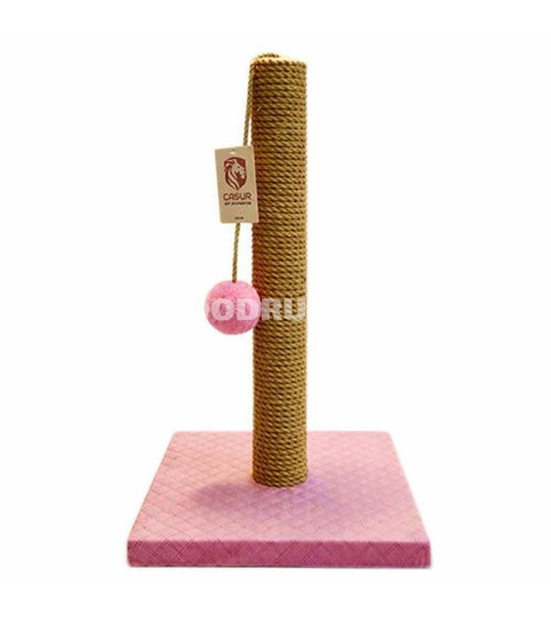 Casur dırmaşma dirəyi pişiklərin dırnaq baxımı üçün rahat və kompakt həll olub, mebel və divarların zədələnməsinin qarşısını almağa kömək edir.