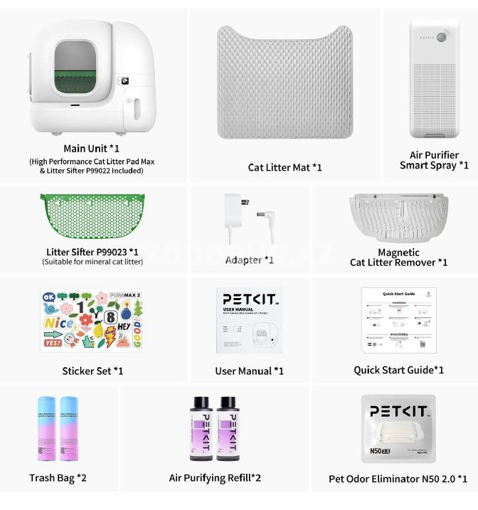 Автоматический умный туалет PETKIT PURA MAX 2 овременный интеллектуальный туалет для кошек