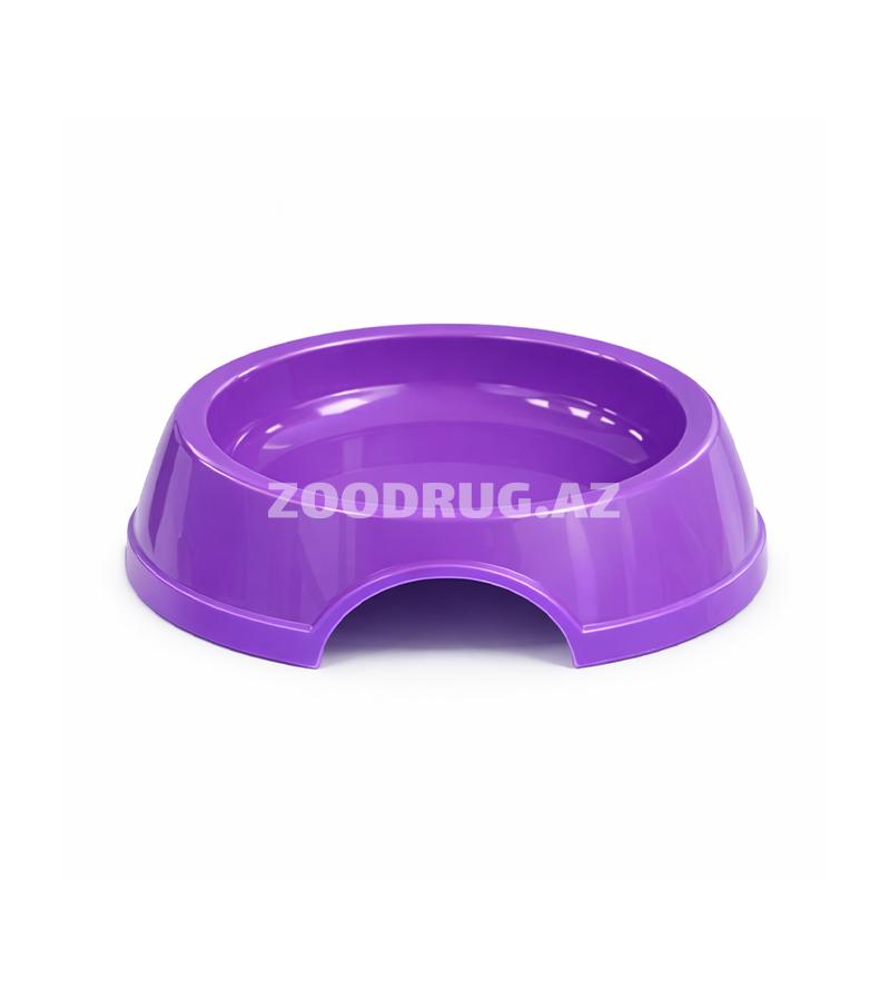 CadoPet plastik yem qabı. Rəng: mavi. Həcm: 300 ml.