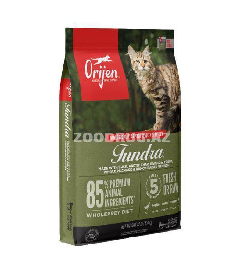 Сухой корм Orijen Tundra для кошек с уткой, рыбой и олениной #283346