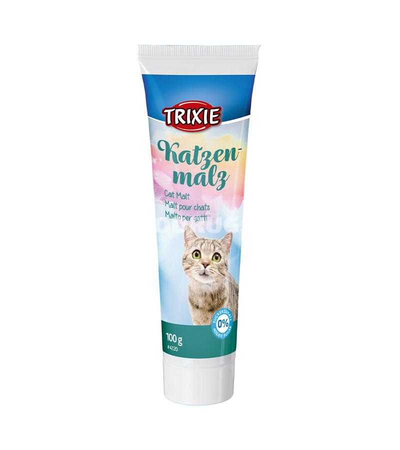 Паста для выведения шерсти у кошек Trixie Katzen Malt -  паста для кошек, способствующая естественному выведению проглоченной шерсти 100гр.