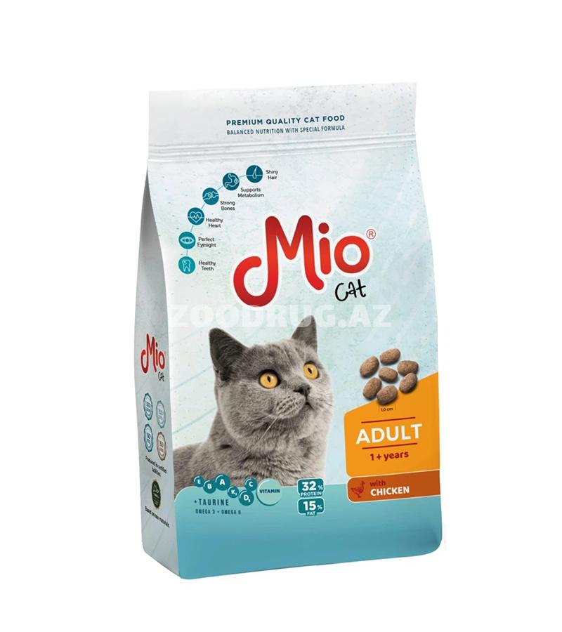 Сухой корм Mio Cat Adult Chicken для взрослых кошек со вкусом курицы 15кг.