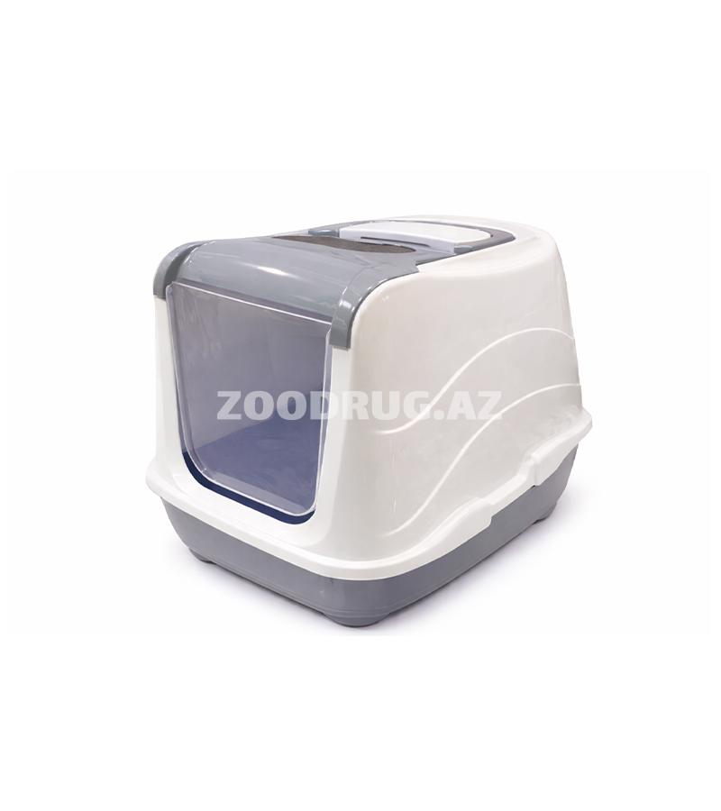 Закрытый туалет для кошек Mio с дверцей и фильтром 50x37см.