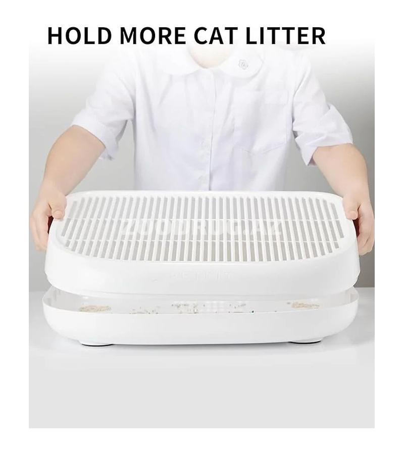 Petkit tualetləri üçün çıxış pilləsi — ləyən ətrafında təmizliyi qorumaq üçün rahat və funksional aksessuardır.