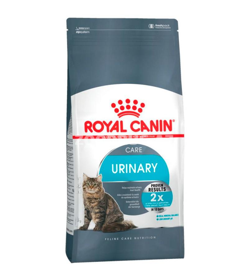 Сухой корм ROYAL CANIN URINARY CARE с курицей для взрослых кошек при мочекаменной болезни.