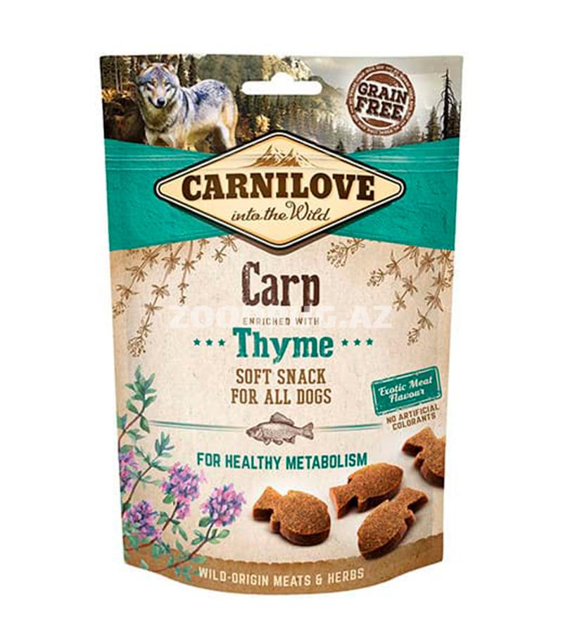 Лакомства Carnilove Dog Soft Snack карпом и тимьяном для собак (200 гр).