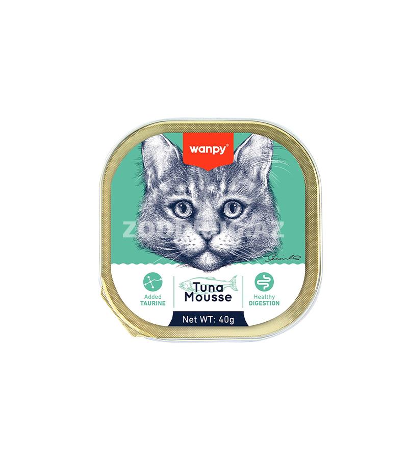 Wanpy Tuna Mousse — Pişiklər üçün ton balığı müsü (40 q)