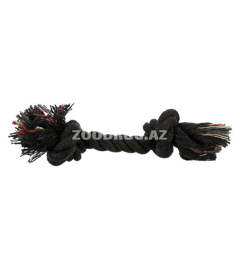 TRIXIE игрушка для собак «Веревка с узлом» для мелких и средних пород черный (20 см)