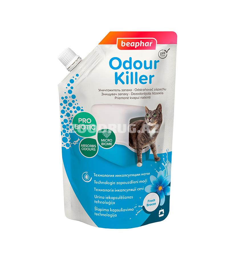 Нейтрализатор запахов Beaphar Odour Killer порошок для кошачьего лотка 400 гр.