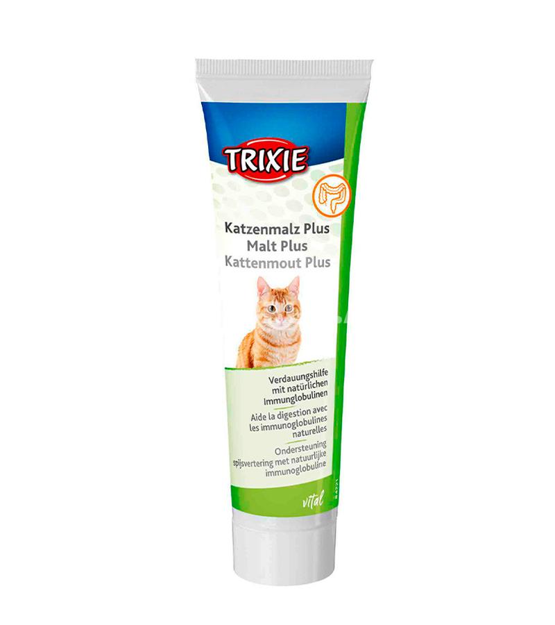 Витаминная мальт-паста Trixie Malt Plus с солодом для иммуннитета, пищеварения и вывода шерсти для кошек ( 100 гр)