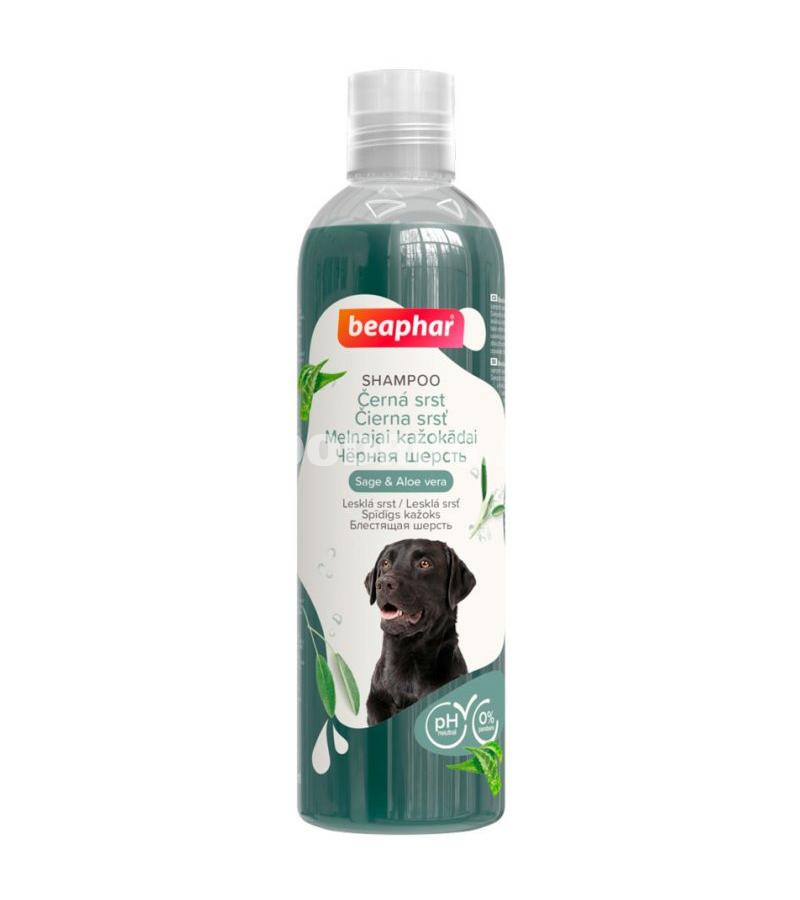 Шампунь для собак с чёрной шерстью Beaphar Black Coat Sage & Aloe Vera 250ml