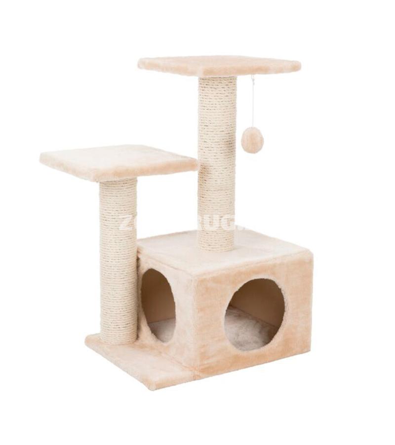 Когтеточка-домик Trixie для кошек. Цвет: Бежевый. Высота: 70 см.