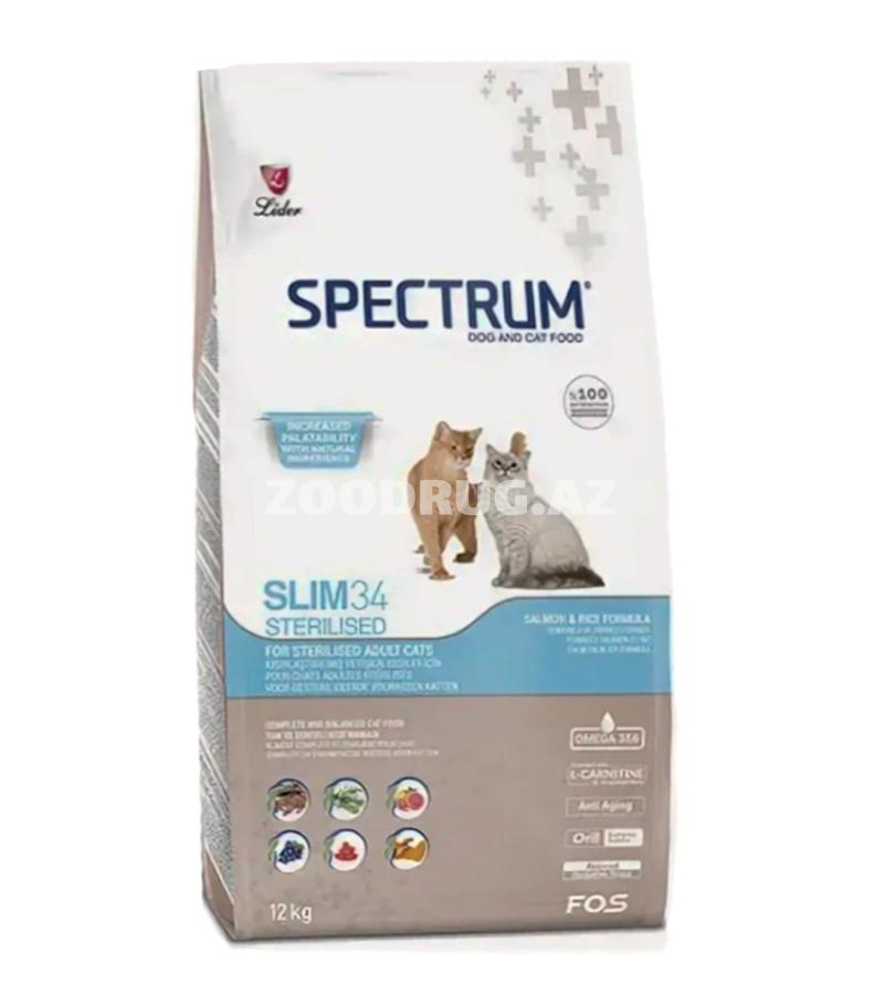 Сухой корм SPECTRUM SLIM 34 STERILIZED для стерилизованных кошек c курицей