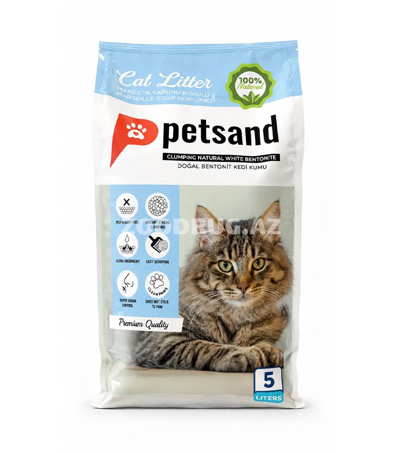 Наполнитель Petsand Marseille Soap — натуральный комкующийся бентонитовый наполнитель для кошачьего туалета с приятным ароматом марсельского мыла.